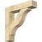 Ekena Millwork Funston Block Rough Sawn Bracket w/ Offset Brace, Douglas Fir, 8"W x 36"D x 36"H BKT0806X36X36FST05RDF - alternate 1